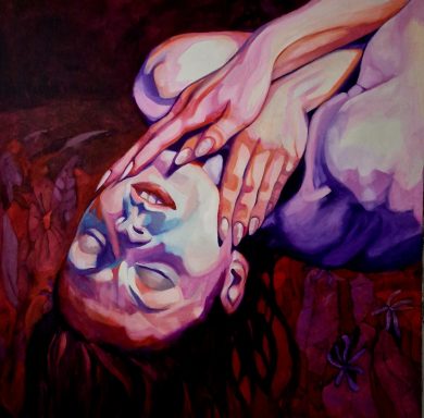 ecstasy 80 x 80 cm Acrylic on panel